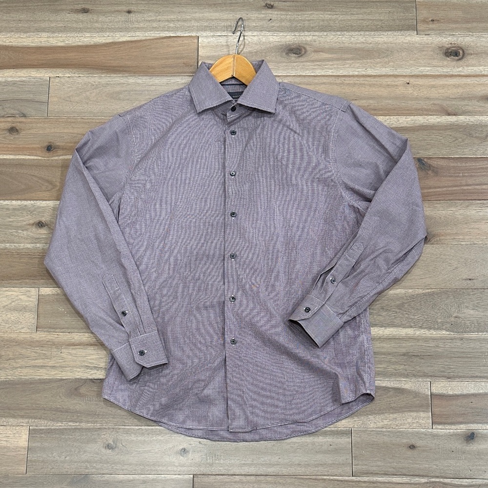 Calibrate Men's Button-Down trim fit Shirt purple burghandy 2 for $20